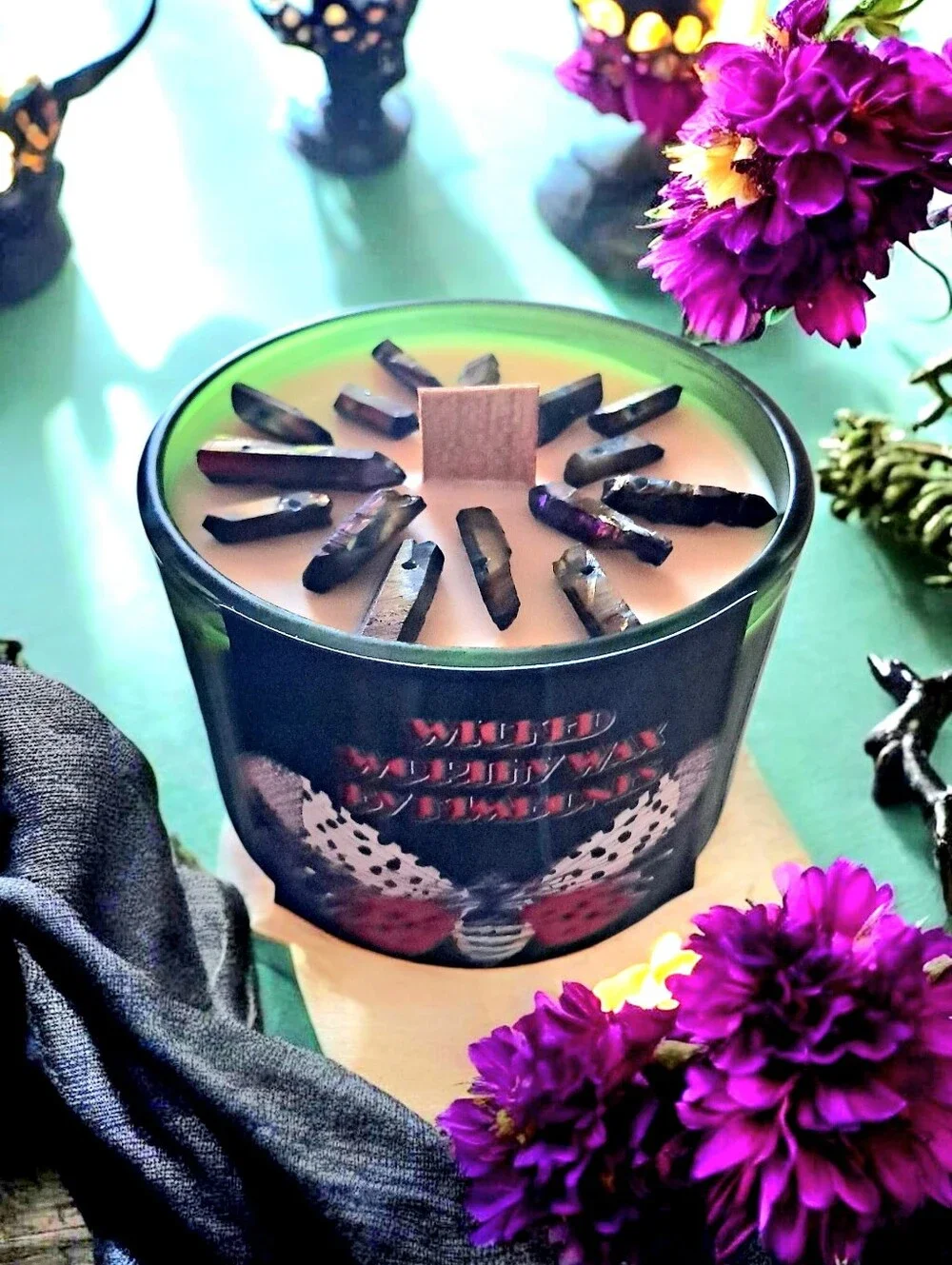 Hand Crafted , Wicked Worthy Wax, Night Star  4 oz candle